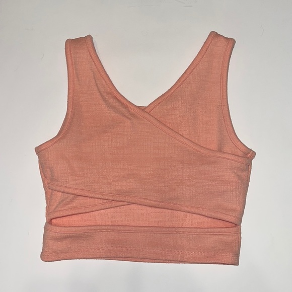 Pink Roxy Tank Crop Top - Picture 2 of 4